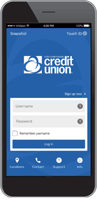 State Farm FCU Mobile App on phone