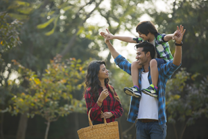 Family In Park